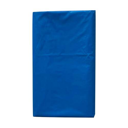 6x Partyware Plastic Table Runner Cover Tableware 1370x2740mm Blue
