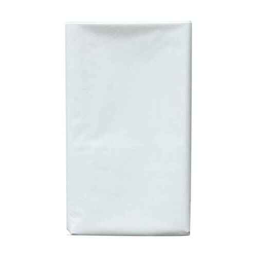 6x Partyware Plastic Table Runner Cover Tableware 1370x2740mm White