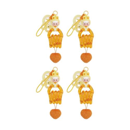 4PK Hiden Wooo Cimmy x Tangle Lovely Bunny Series Keychain 3+ Assorted