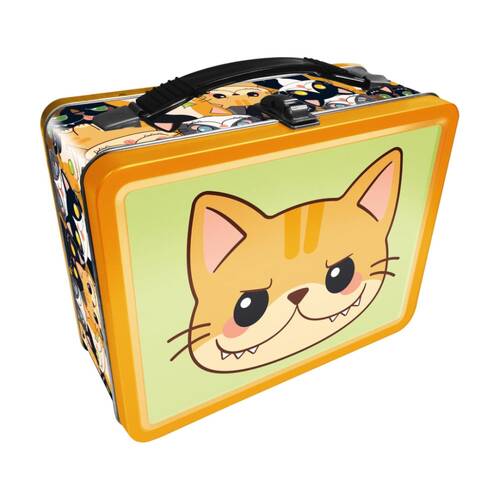 Gamago Sweet Sour Cat Fun Metal Kids Food Storage Lunchbox Multicolour
