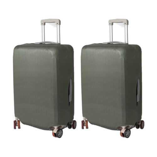 2PK Tosca Luggage Cover Durable Suitcase Protector Colour Moss Large 75cm