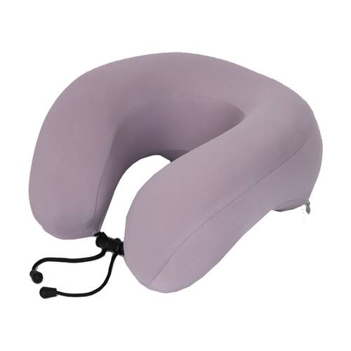 Tosca Memory Foam Neck Cush Travel Support Pillow U-Shaped Lavender