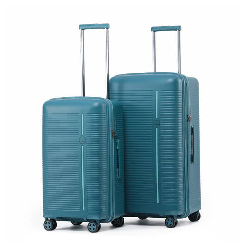 2pc Tosca Imperial Luggage Suitcase Set 65cm & 78cm Blue Aqua W/ TSA Lock