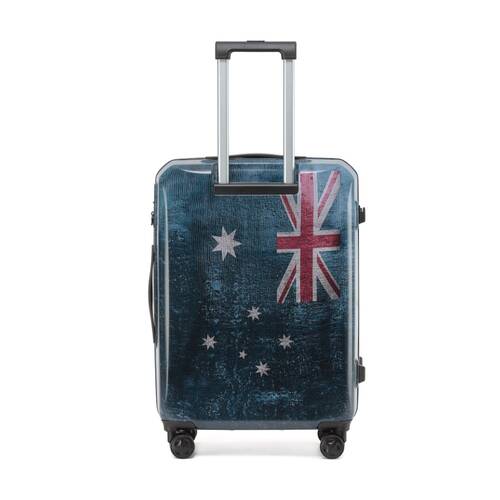 Tosca Australiana Suitcase Hard Shell Travel Luggage Australian Flag Medium 66cm