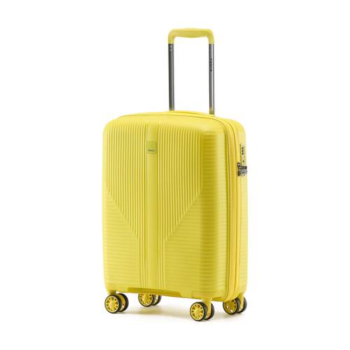 Tosca F-Lite Suitcase Hard Shell Lightweight Travel Luggage Yellow Small 54cm