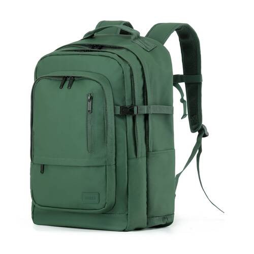 Tosca Zion Backpack Durable Travel Carry Bag Compartments Zippers Khaki