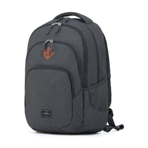 Tosca Urban Backpack Everyday/Travel Bag Padded Straps Breathable Anthracite