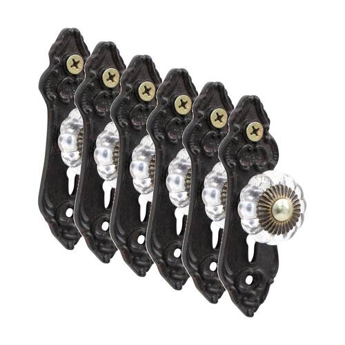 6PK LVD LaPorte Bronze Hook Vintage Home Wall Decoration 9.5x3x3.3cm