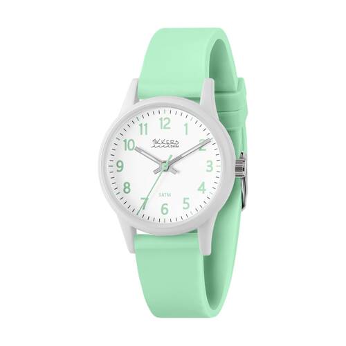 Tikkers Silicone Soft Strap 5ATM Water Resist Time Teacher Kids Watch Aqua
