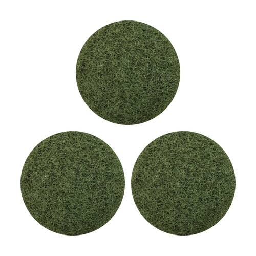 3PK Glomesh Regular Speed Scrubbing Heavy Duty Machine Floor Pad Green 200mm