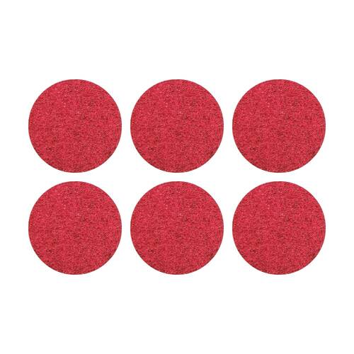 6PK Glomesh Regular Speed Spray Bufffing Machine Floor Pad Red 200mm
