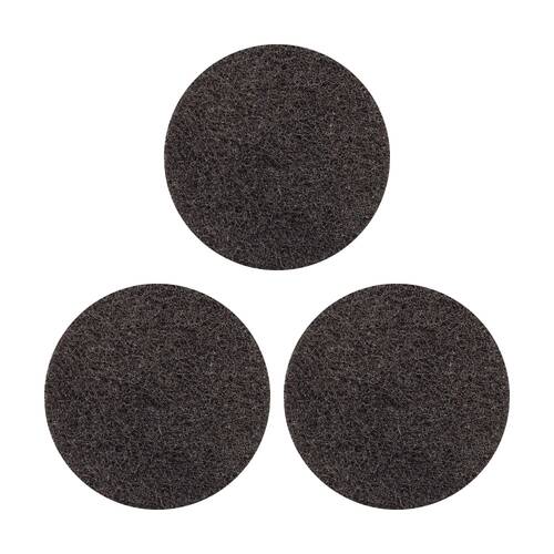 3PK Glomesh Regular Speed Stripping Machine Floor Pad Black 300mm