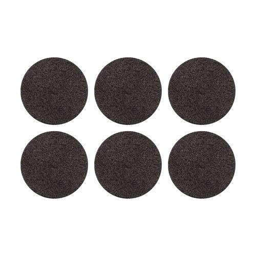 6PK Glomesh Regular Speed Stripping Machine Floor Pad Black 330mm