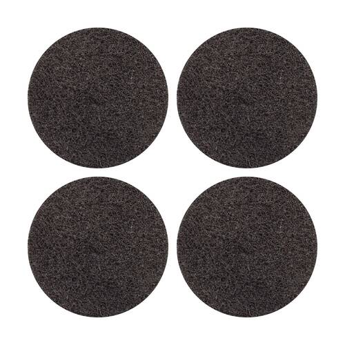 4PK Glomesh Regular Speed Stripping Machine Floor Pad Black 380mm