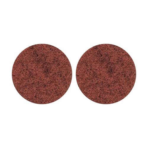 2PK Glomesh Regular Speed Dry Stripping Machine Floor Pad Brown 400mm