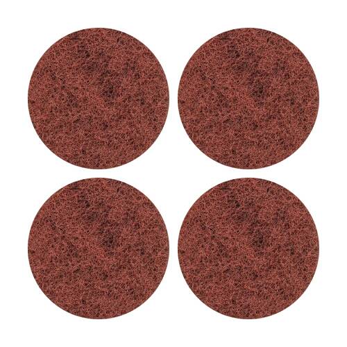 4PK Glomesh Regular Speed Dry Stripping Machine Floor Pad Brown 400mm