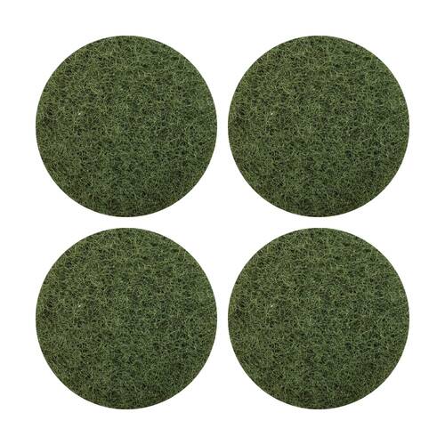 4PK Glomesh Regular Speed Scrubbing Heavy Duty Machine Floor Pad Green 400mm