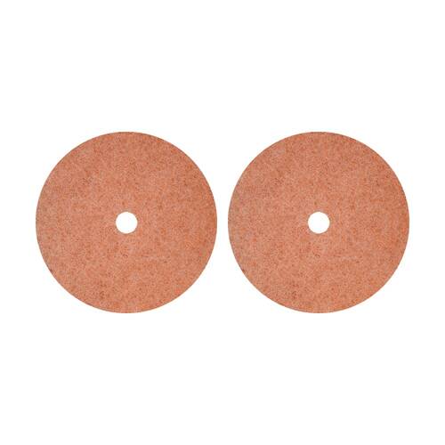2PK Glomesh Pre Burnish Open Weave Floor Pad For Auto Scrub Coral 400mm
