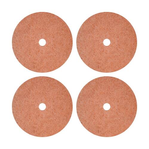 4PK Glomesh Pre Burnish Open Weave Floor Pad For Auto Scrub Coral 425mm