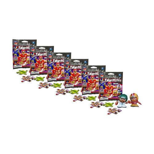 6PK Party Animal TeenyMates 2025 NFL Series Blind Pack Assorted