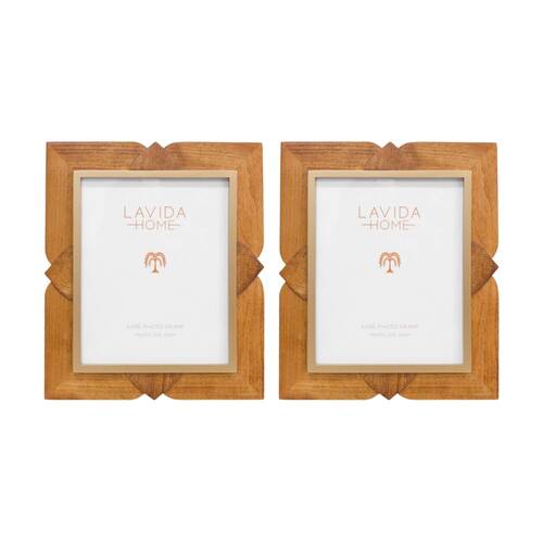 2PK LVD 8x10 Inch Moroque Table/Wall Hanging Picture/Photo Frame 33.5x28.5x2cm