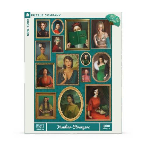 1000pc New York Puzzle Company Familiar Strangers Portrait Gallery Jigsaw