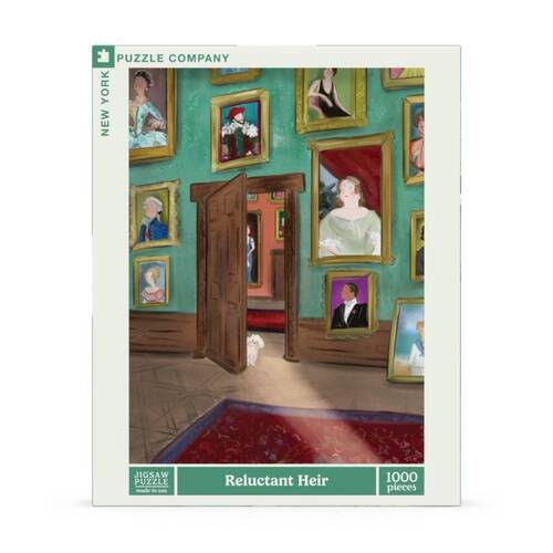 1000pc New York Puzzle Company Reluctant Heir Portrait Gallery Scene Jigsaw