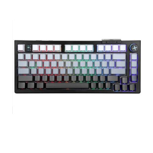 Darmoshark TOP75 Trio-Mode RGB Gaming Keyboard w/Top Mount & TFT Display BLK/MAG