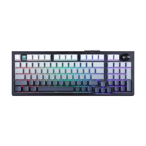 Darmoshark TOP98 Trio-Mode RGB Gaming Keyboard w/ Top Mount & TFT Display BLK/WH