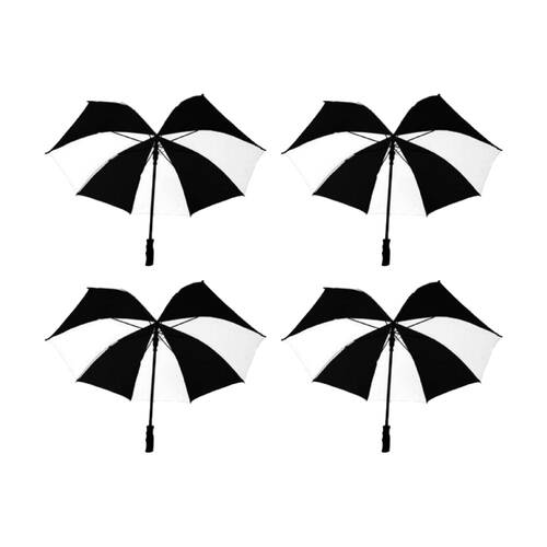 4PK Braz Unisex Golf Auto Double Layer Canopy Umbrella 110cm Assrtd