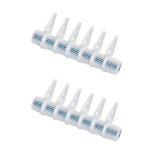 12pc Cleanstar Clip On Hanging Toilet Freshener Pot Pourri Fragerence White
