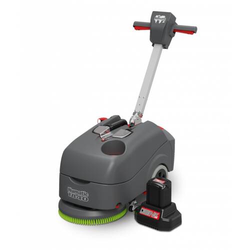 Numatic Compact Digital Vacuum Motor Battery Scrubber W/ 60 Min Run Time Grey
