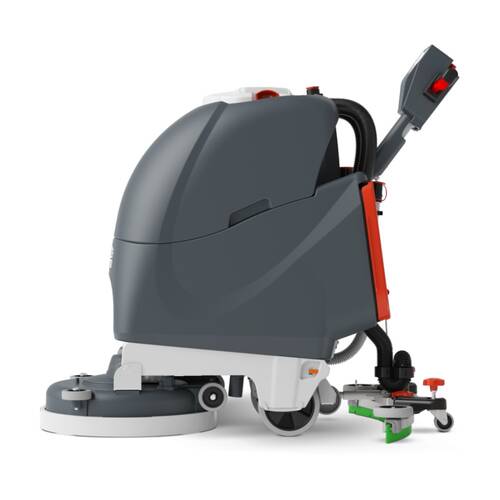 Numatic Walk Behind 30L Capacity Battery Scrubber W/ 70 Min Run Time Grey