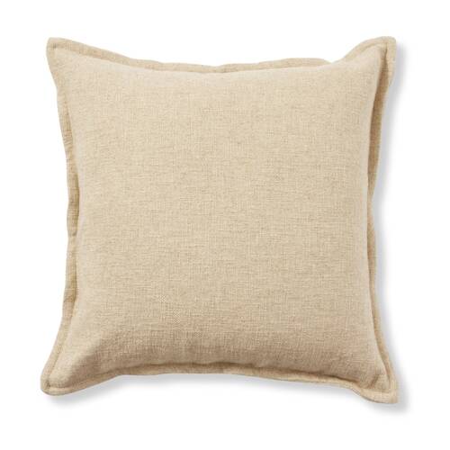 E Style Imani Cushion Contemporary Decorative Throw Pillow Beige 60x60cm
