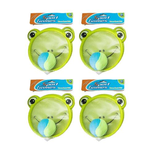 4x 2pc Sport Games Soft Outdoor Ball Toss And Catch Toy 3y+ Assorted
