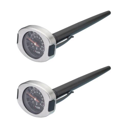 2PK Taylor Stainless Steel Silicone Grip Pro Meat Thermometer 15.5x4.5x3.5cm