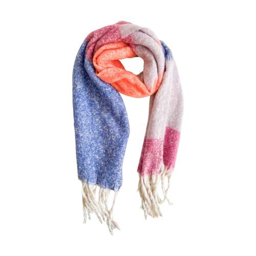 Urban Products Tamara Scarf Blue Soft Textured Fringed Edges 180cm