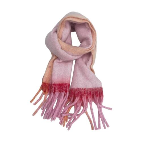 Urban Products Oslo Scarf Red Lightweight Woven Gradient Design 180cm