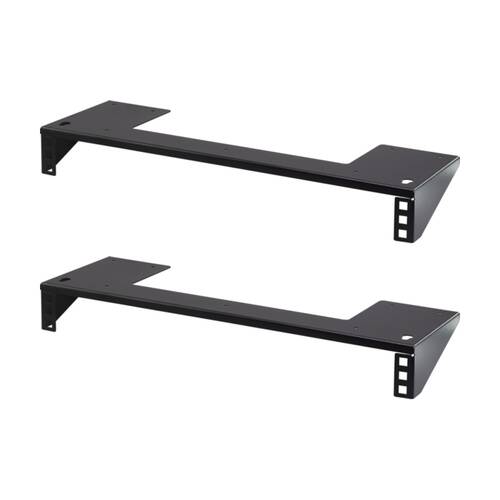 2PK Pro2 1Ru 19Inch 150mm Depth Under Desk Mount Bracket Rackmount Shelf