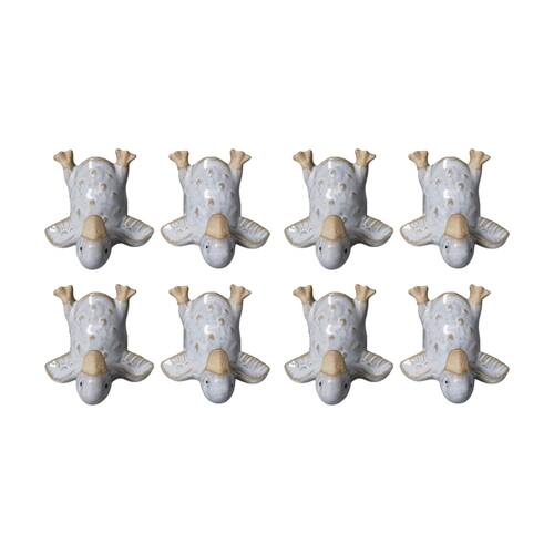 4x 2pc Urban Products Duck Handstand Salt & Pepper Shakers Decorative Set White