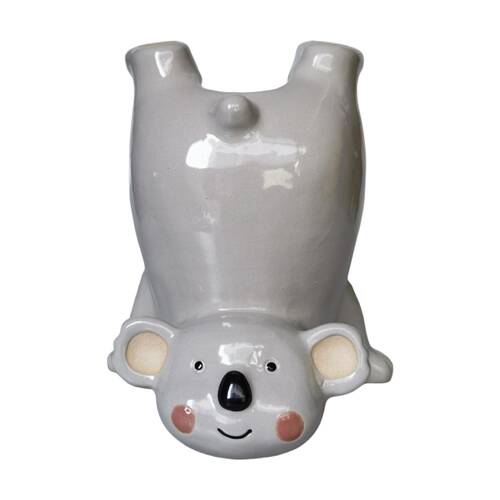 Urban Products Koala Handstand Grey Decorative Indoor Vase 20cm