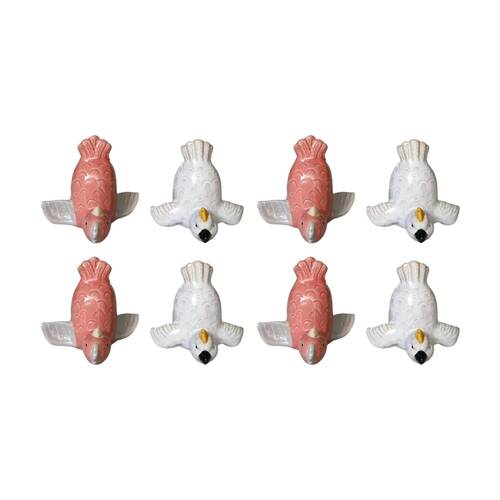 4x 2pc Urban Products Oz Birds Handstand Salt & Pepper Shakers Ceramic Set
