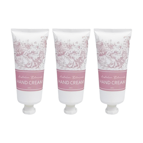 3x Urban Products Romantique Toile Hand Cream Pink Moisturising Care 100g
