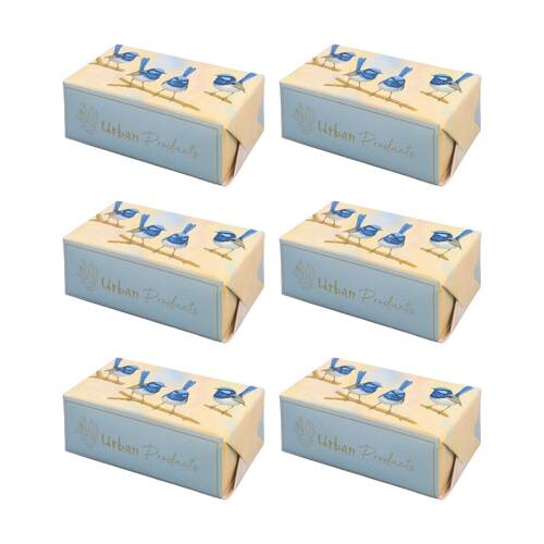 6x Urban Products Cream Blue Wren Soap Bath Body Care Natural Scent 150g