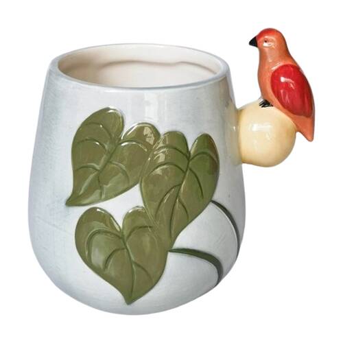 Urban Products Madagascar Planter Blue Ceramic Decorative Pot 15cm