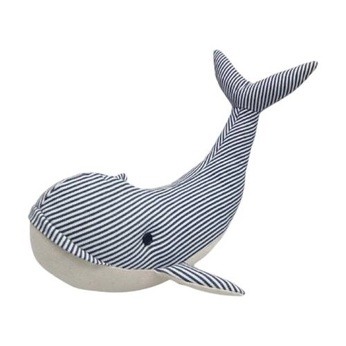 Urban Products Whale Blue Plush Doorstopper Decorative Decor 22cm