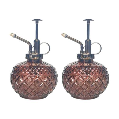 2x Urban Products Antique Water Mister Dusty Rose Decorative Spray Bottle 16cm