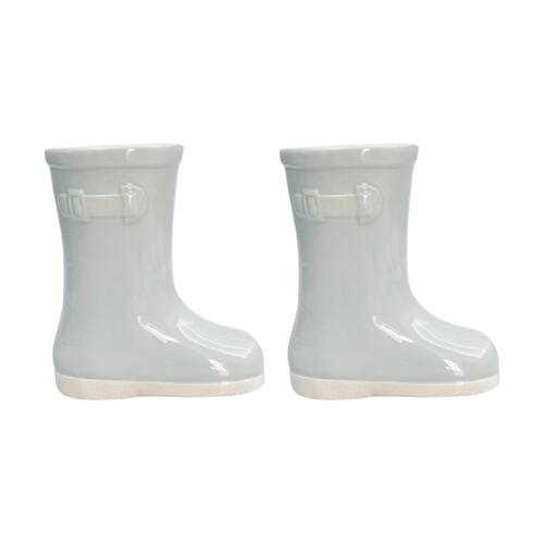 2x Urban Products Gumboot Vase Sage Glossy Finish Ceramic Home Decor 18cm