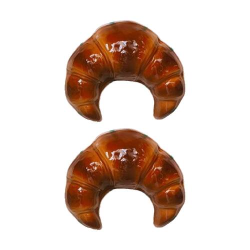 2x Urban Products Croissant Bag Pink/Brown Ceramic Decorative Vase 18cm