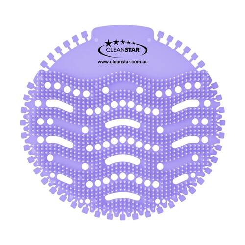 250pc Cleanstar Individually Packaged Urinal Screens Lavender Scent Purple